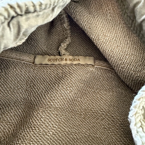Scotch & Soda Olive and Beige Hoodie - Picture 4 of 5
